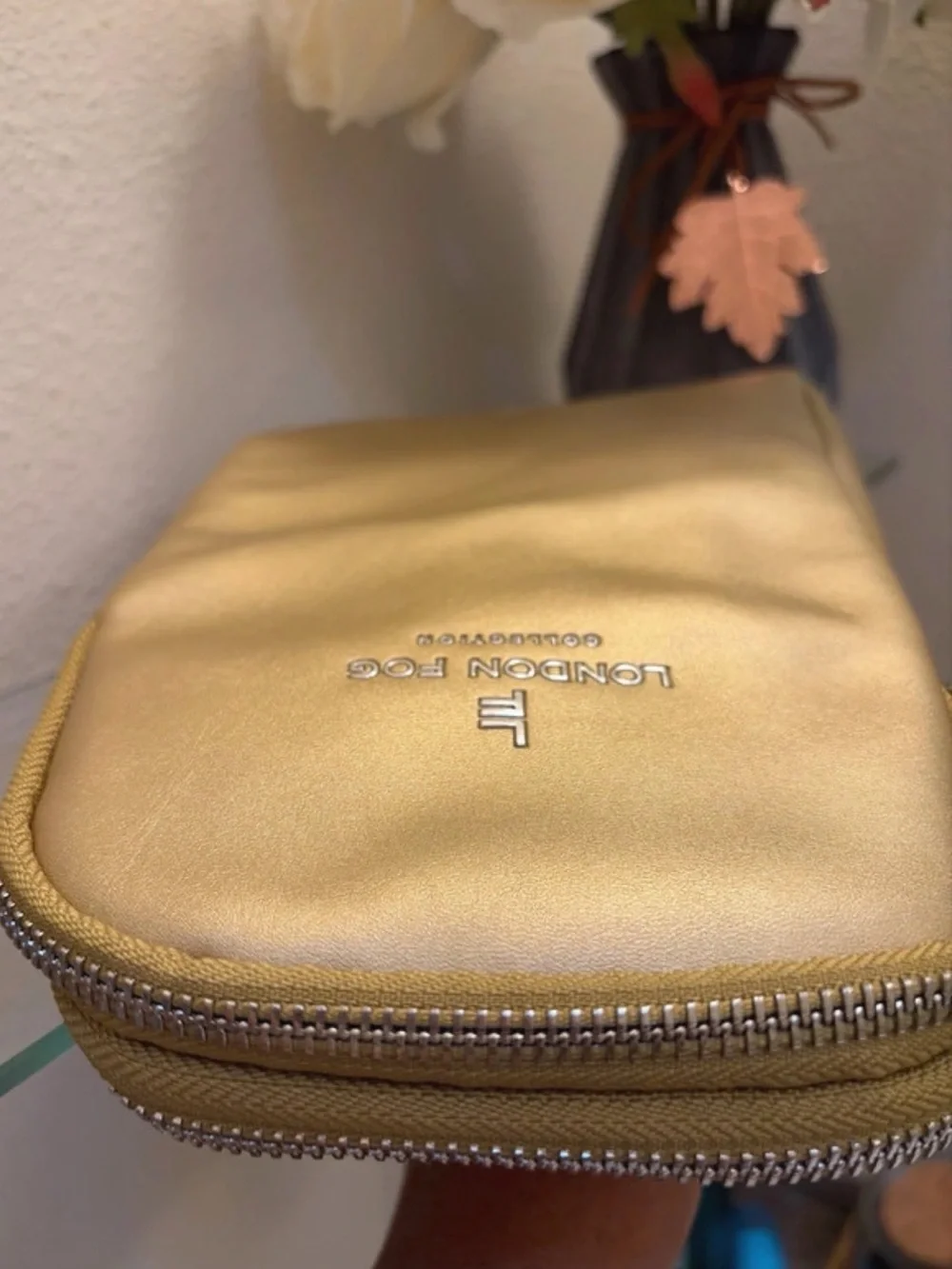 London Fog Gold Crossbody Bag